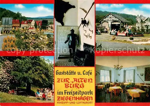 AK / Ansichtskarte Witzenhausen Gaststaette u. Cafe Zur Alten Burg im Freizeitpark Ziegenhagen Witzenhausen