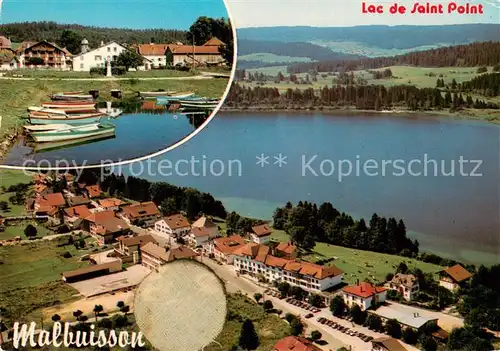AK / Ansichtskarte Malbuisson_Doubs Fliegeraufnahme lac de Saint Point Malbuisson Doubs