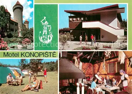 AK / Ansichtskarte Konopiste_CZ Motel Konopiste Autokemp Stodola 