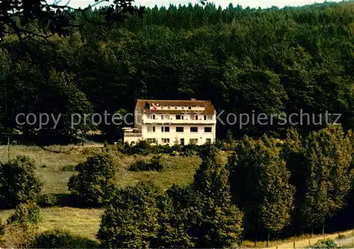 AK / Ansichtskarte Neukirchen_Knuellgebirge Waldhotel Justus Ruh im Urbachtal Neukirchen Knuellgebirge