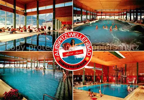 AK / Ansichtskarte Garmisch Partenkirchen Alpspitz Wellenbad Spring und Wellenbecken Garmisch Partenkirchen