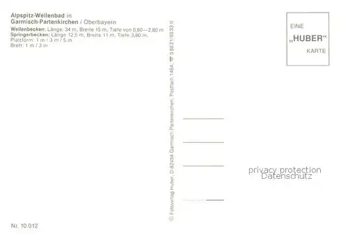 AK / Ansichtskarte Garmisch Partenkirchen Alpspitz Wellenbad Spring und Wellenbecken Garmisch Partenkirchen