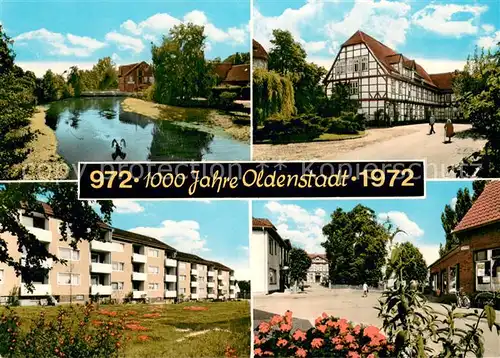 AK / Ansichtskarte Oldenstadt Teilansichten Park Fachwerkhaus Oldenstadt