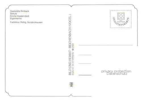 AK / Ansichtskarte Buehne_Osterwieck Gaststaette Rimbeck Schule Kirche Hoppenstedt Eigenheime Buehne_Osterwieck