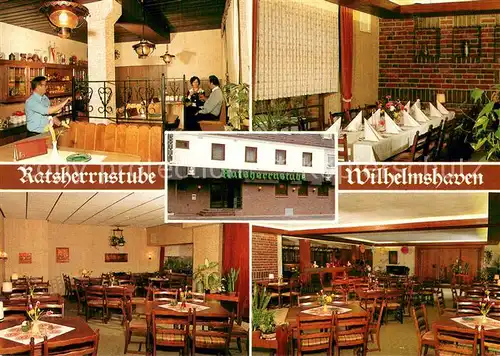AK / Ansichtskarte Wilhelmshaven Ratsherrnstube Hotel Restaurant Gastraeume Wilhelmshaven