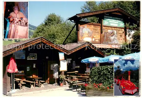 AK / Ansichtskarte Hainzenberg Familie Rieser Verkaufsstand Schaubergwerk Baehnle Hainzenberg