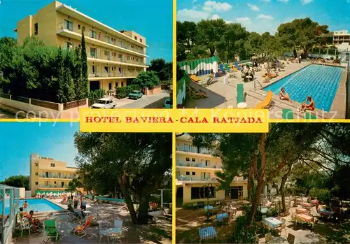 AK / Ansichtskarte Cala_Ratjada_Mallorca Hotel Baviera Pool Gartenterrasse Cala_Ratjada_Mallorca