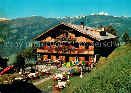 AK / Ansichtskarte Zell_Ziller_Tirol Alpengasthof Enzianhof Panorama Zell_Ziller_Tirol
