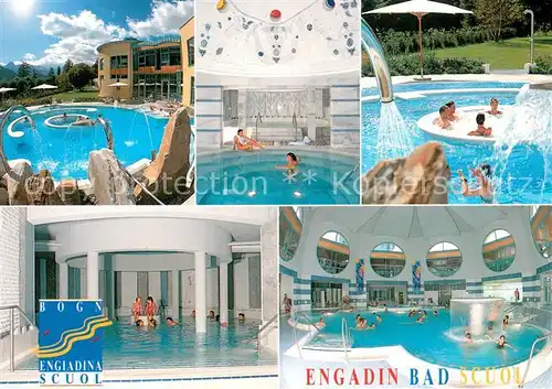 AK / Ansichtskarte Scuol_GR Engadin Bad Teilansichten Scuol_GR