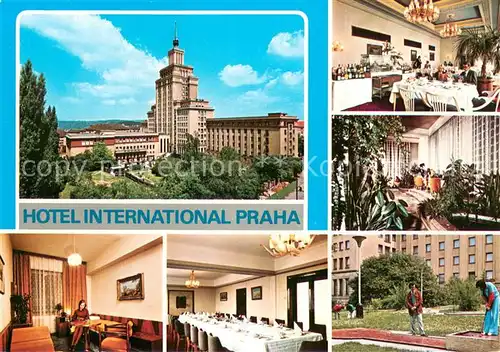 AK / Ansichtskarte Praha_Prahy_Prague Hotel International Praha Gastraeume Minigolf Praha_Prahy_Prague