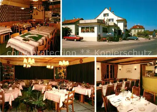 AK / Ansichtskarte Buerglen_TG Gasthof Krone Gastraeume Buerglen_TG