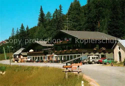 AK / Ansichtskarte Marebbe Restaurant Bar Passo Furcia Marebbe