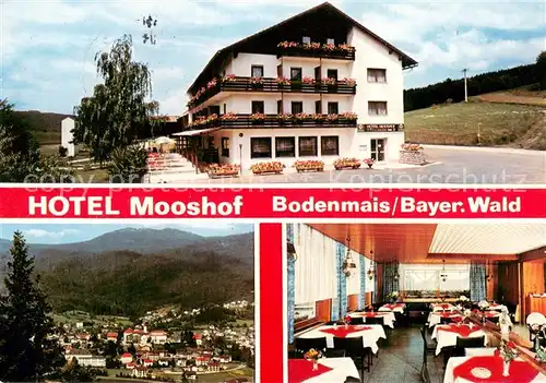 AK / Ansichtskarte Bodenmais Hotel Restaurant Mooshof Panorama Gaststube Bodenmais