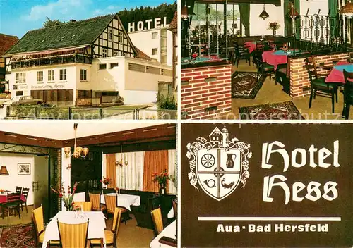 AK / Ansichtskarte Aua Hotel Hess Gastraeume Aua