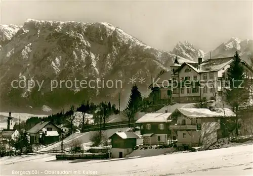 AK / Ansichtskarte Oberaudorf Bergschloessl Panorama mit Kaiser Oberaudorf