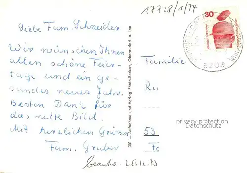 AK / Ansichtskarte Oberaudorf Bergschloessl Panorama mit Kaiser Oberaudorf