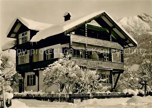 AK / Ansichtskarte Oberstdorf Villa Daheim Oberstdorf