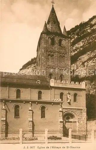 AK / Ansichtskarte St_Maurice__Valais_VS Eglise de lAbbaye de St Maurice 