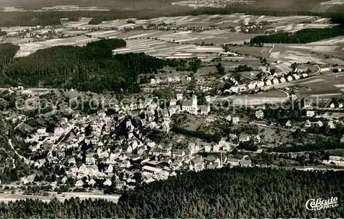 AK / Ansichtskarte Altensteig_Schwarzwald Fliegeraufnahme Altensteig_Schwarzwald