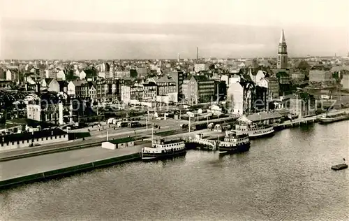 AK / Ansichtskarte Kiel Fliegeraufnahme Hafen am Bahnhof Kiel