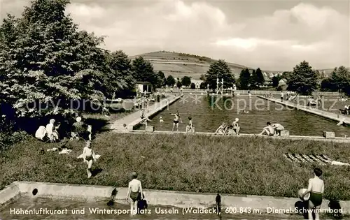 AK / Ansichtskarte Usseln Diemel Schwimmbad Usseln