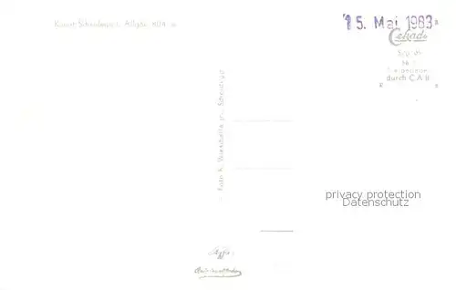 AK / Ansichtskarte Scheidegg_Allgaeu Fliegeraufnahme Scheidegg Allgaeu