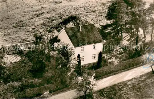 AK / Ansichtskarte Flammerbach_Haiger Fliegeraufnahme Privatpension Haus Hahn 