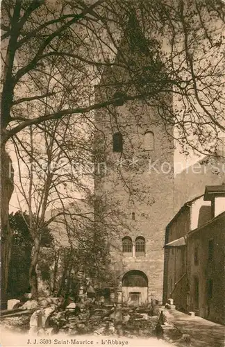 AK / Ansichtskarte St_Maurice__Valais_VS Abbaye 