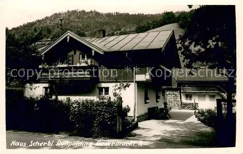 AK / Ansichtskarte Ruhpolding Haus Scherbl Aussenansicht Ruhpolding