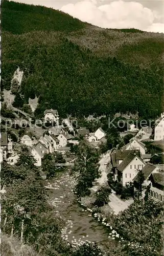 AK / Ansichtskarte Schoenmuenzach Teilansicht m. Dorfbach Schoenmuenzach