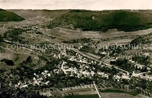 AK / Ansichtskarte Bad_Ditzenbach Fliegeraufnahme Gesamtansicht m. Gosbach u. Muehlhausen Bad_Ditzenbach