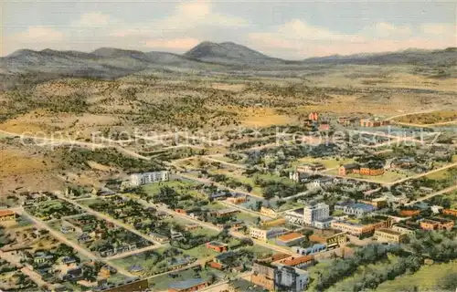 AK / Ansichtskarte Silver_City_New_Mexico Fliegeraufnahme Old silver City Silver_City_New_Mexico