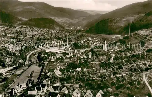 AK / Ansichtskarte Murgtal_Baden Blick ins Murgtal von Schloss Eberstein Murgtal_Baden