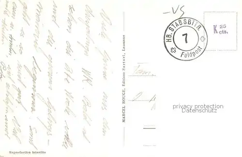 AK / Ansichtskarte St_Maurice__Valais_VS Vue generale Feldpost 