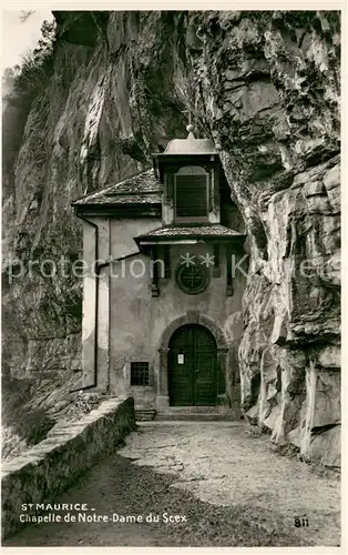 AK / Ansichtskarte St_Maurice__Valais_VS Chapelle de Notre Dame du Scex 