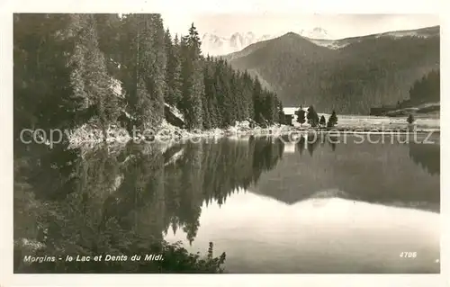 AK / Ansichtskarte Morgins Le Lac et Dents du Midi Morgins