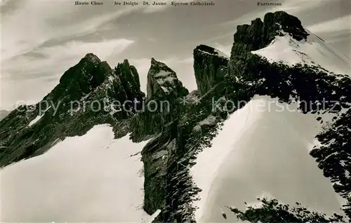 AK / Ansichtskarte Dents_du_Midi vues de la Cime de l Est Dents_du_Midi