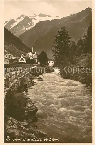 AK / Ansichtskarte Trient_Martigny_VS et le Glacier du Trient 