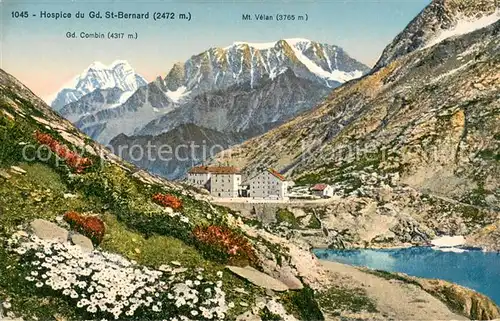 AK / Ansichtskarte Grand_Saint_Bernard Hospice du Grand Saint Bernard Gd Combin Mt Velan Grand_Saint_Bernard