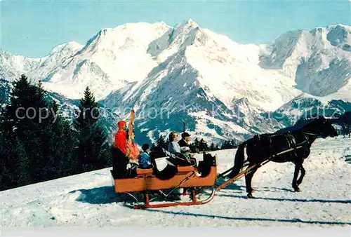 AK / Ansichtskarte Mont_Blanc_4807m_Haute Savoie Panorama sur la chaine 