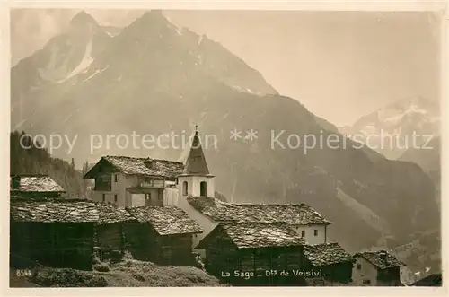 AK / Ansichtskarte La_Sage_Evolene_VS Dents de Veisivi 