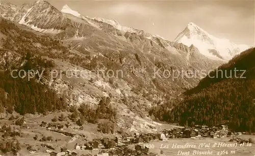 AK / Ansichtskarte Les_Hauderes_VS Val dHerens et la Dent Blanche 