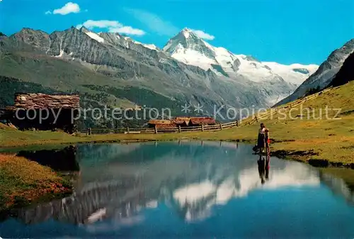 AK / Ansichtskarte Evolene_VS Le Lac dArbey Dent Blanche 