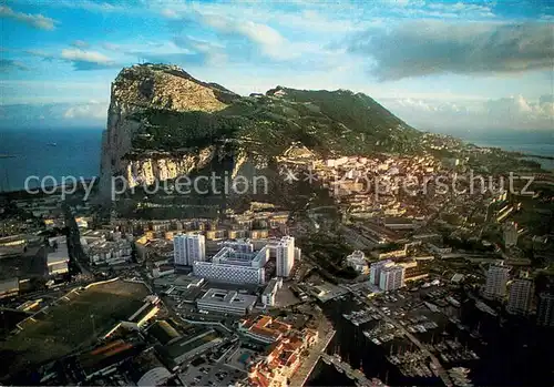 AK / Ansichtskarte Gibraltar Aerial view of Rock Gibraltar