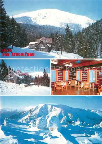 AK / Ansichtskarte Krkonose_CZ Chata pod Studnickou Panorama 