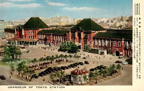 AK / Ansichtskarte Tokyo_Tokio_JP Grandeur of Tokyo Station 