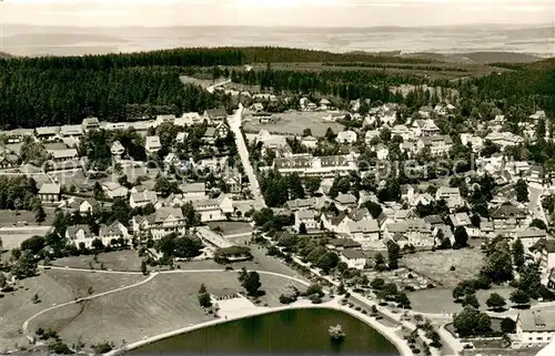 AK / Ansichtskarte Hahnenklee Bockswiese_Harz Fliegeraufnahme Panorama Hahnenklee Bockswiese