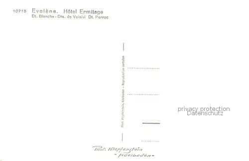 AK / Ansichtskarte Evolene_VS Hotel Ermitage 