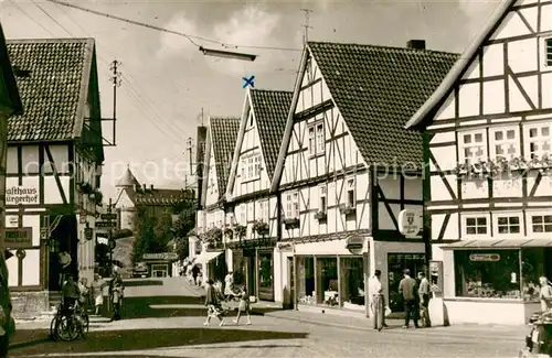 AK / Ansichtskarte Waldeck__Edersee Dorfkern Fachwerkhaeuser 