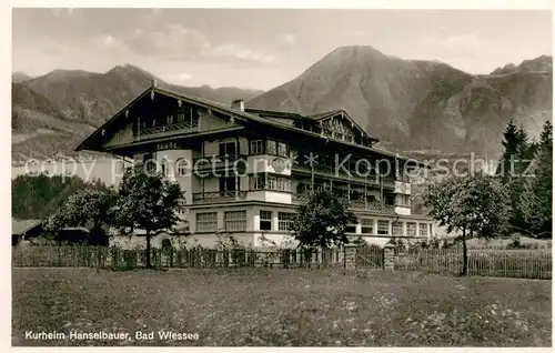 AK / Ansichtskarte Bad_Wiessee Kurheim Hanselbauer Aussenansicht Bad_Wiessee